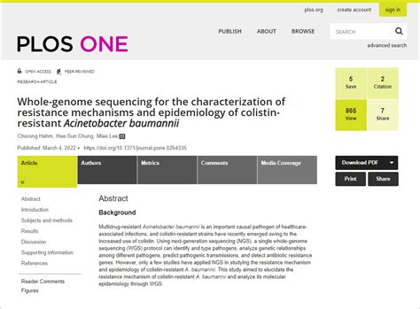 함초롱 부원장 논문 게재 Plos One 저널mar 4173e0264335