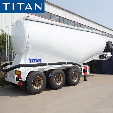 Powder Transport V Shape Cbm Dry Bulk Cement Tanker Trailer