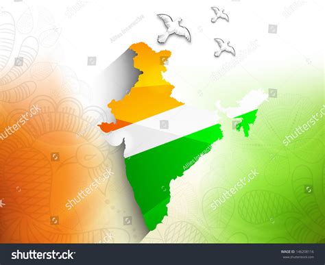 India Map Tricolour