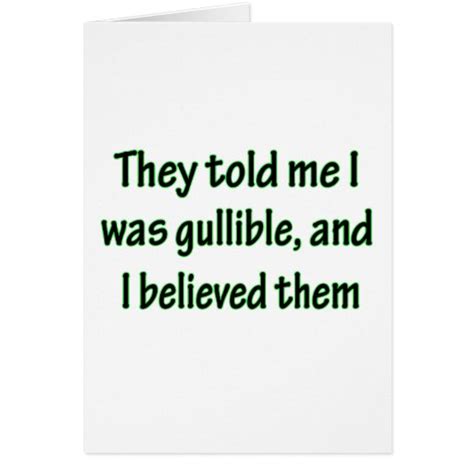 Gullible Card | Zazzle