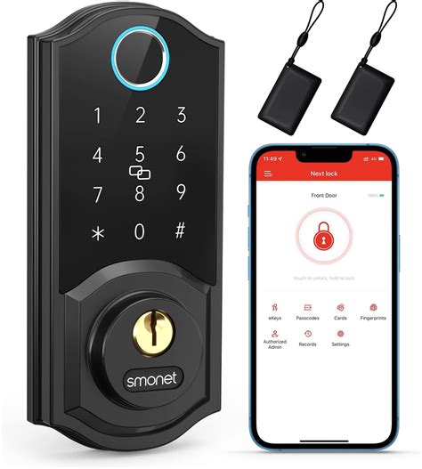 Wifi Smart Front Door Lock Set With Smonet G Gateway Intelligent