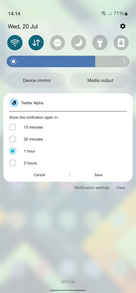 Android: How to snooze notifications