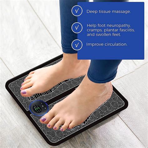 Ems Foot Massager For Neuropathy Leg Ankle Calf Blood Circulation