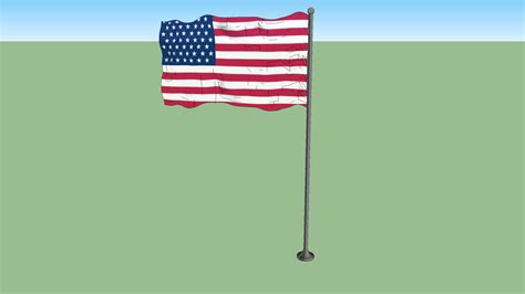 Flag of the United States 1959-1960 | 3D Warehouse