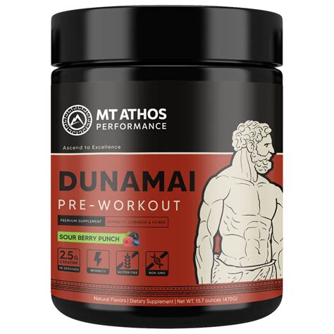 Dunamai Pre Workout Mt Athos Performance