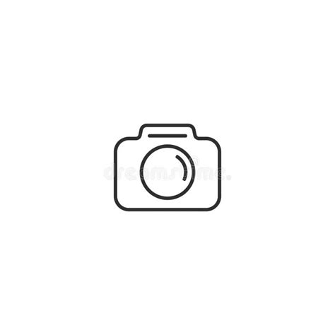 Photo Camera Icon Vector Outline Isolated 6 Stock Image - Illustration ...