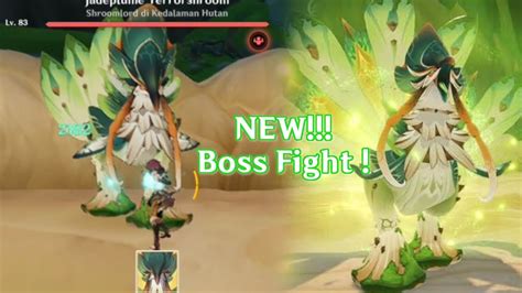 New Boss Fight Jadeplume Terroshroom Genshin Impact Youtube