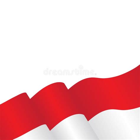 Ejemplo Del Vector De La Bandera De Indonesia Ilustración Del Vector