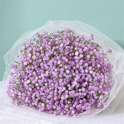 Amazon Martine Mall Babys Breath Artificial Flowers Pcs Purple