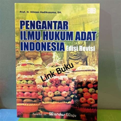 Promo Pengantar Ilmu Hukum Adat Indonesia Revisi Hilman Hadikusuma