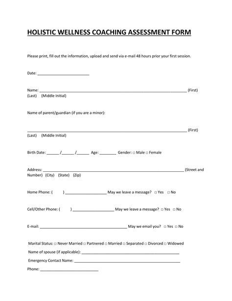 Holistic Wellness Assessment Form.pdf | DocDroid