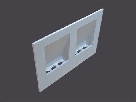 Wall Light Fixtures In Plasterboard DOUBLE RECESSED WALL LIGHT FIXTURES