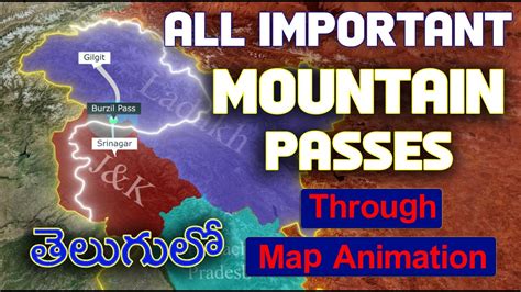 All Important Mountain Passes In India Through Map Animation Irise