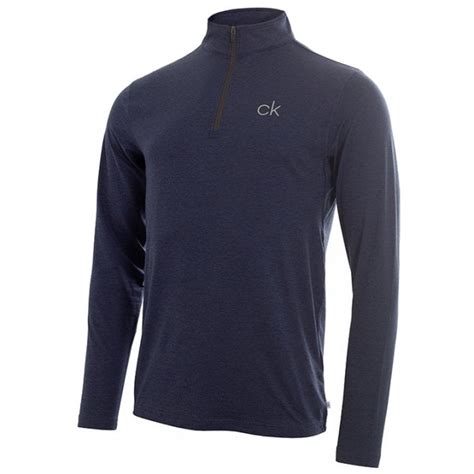 Calvin Klein Newport Half Zip Navy Clothing From Gamola Golf Ltd Uk