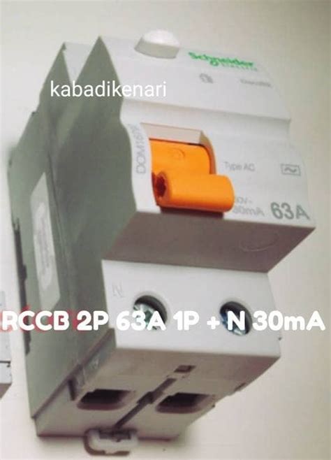 Jual Schneider Rccb A P N Domae Ma Rcbo Elcb Anti Kesetrum