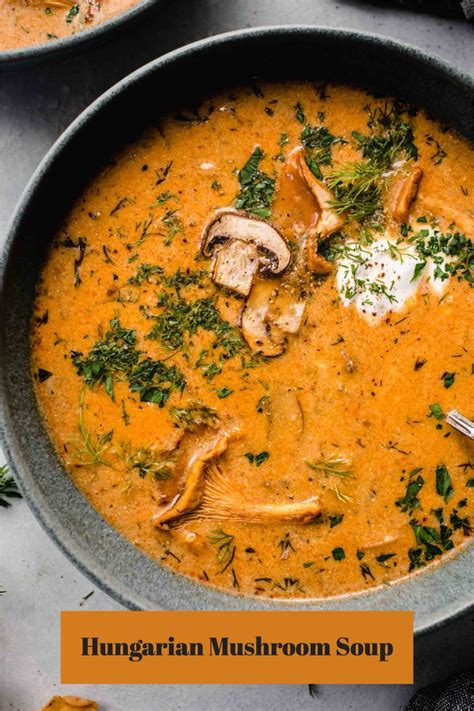 Hungarian Mushroom Soup With Fresh Dill Artofit