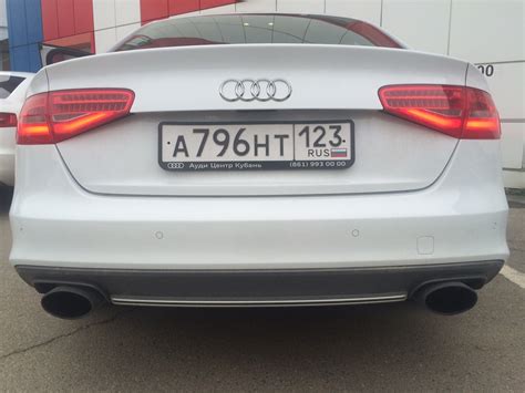 Вид сзади — Audi A4 B8 2 л 2014 года стайлинг Drive2