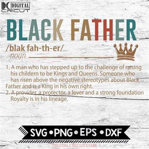 Black Father Svg Fathers Day Svg Papa Svg Love Dad Svg Png Eps D