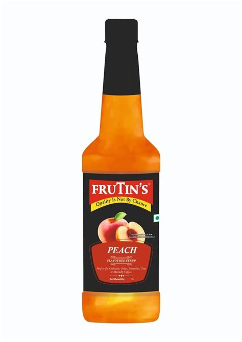 Frutins Bottle Peach Syrup Packaging Size 1 Ltr At ₹ 129bottle In