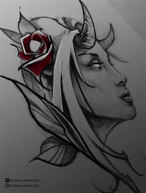 Realistic Devil Drawing - Valeriano Blog