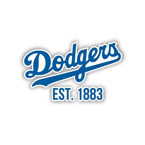 Los Angeles Dodgers Dodgers Est 1883 Temporary Tattoo Biggest