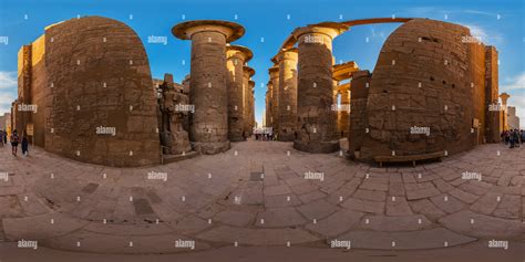 View Of Karnak Temple Hypostyle Hall Behind The Second Pylon Alamy