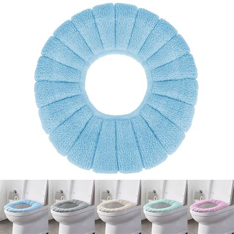 Pcs Bathroom Closestool Toilet Seat Cover Pad Soft Cushion Washable