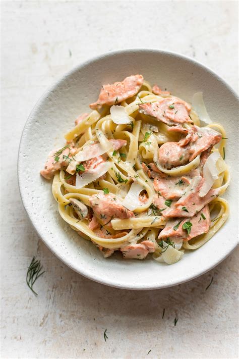 This Easy Salmon Pasta With A Creamy Lemon Dill Sauce Makes The Perfect Elegant Weeknight Dinner