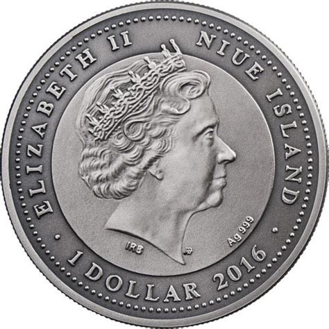 1 Dollar Elizabeth Ii Attendant Angel Niue Numista