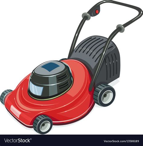 Lawn Mower Garden Tool Royalty Free Vector Image Garden Tools Lawn