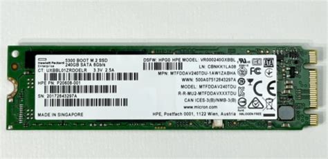 Hpe Micron Gb G Sata M Ssd B Ri Read Intensive Ebay