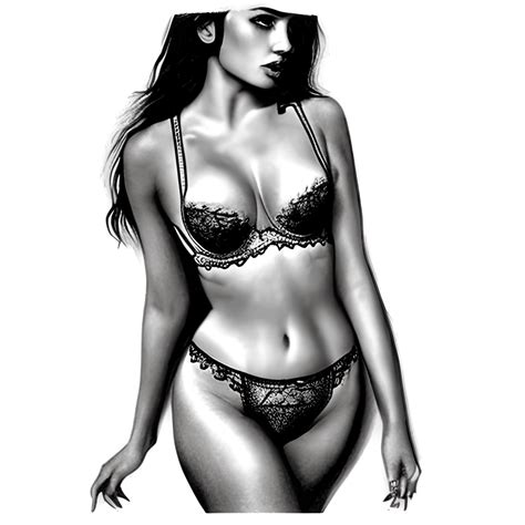 Beautiful Women Wearing Sexy Lingerie Digital Graphic Creative Fabrica