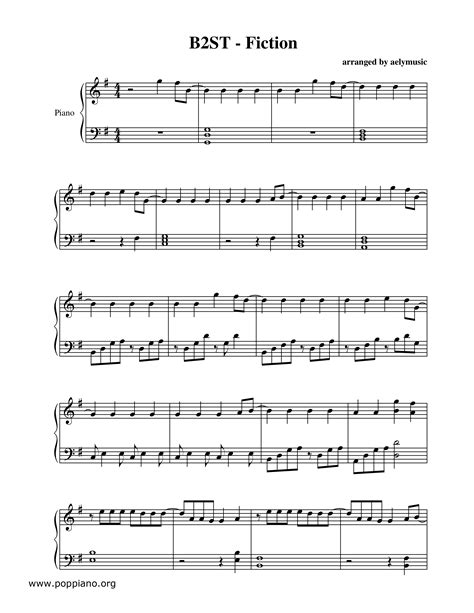 Fiction Sheet Music Piano Score Free Pdf Download Hk Pop Piano Academy