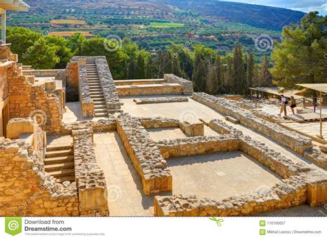 Palace At Knossos Aerial View