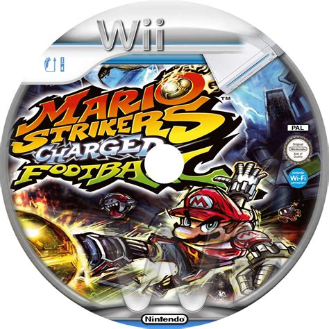 Mario Strikers Charged Football PAL Wii Cd CUSTOM | Wii Covers | Cover ...