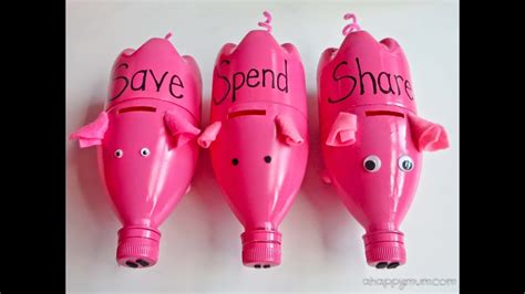 How To Make Piggy Banks From Recycled Water Bottles Sophie S World