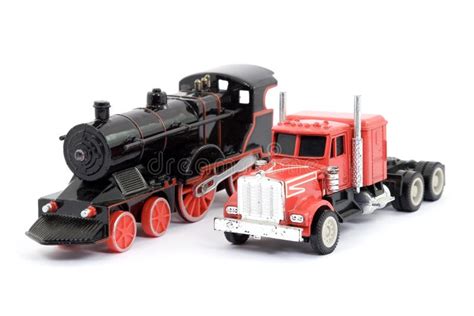 Train and truck toys stock photo. Image of freight, transport - 5127834