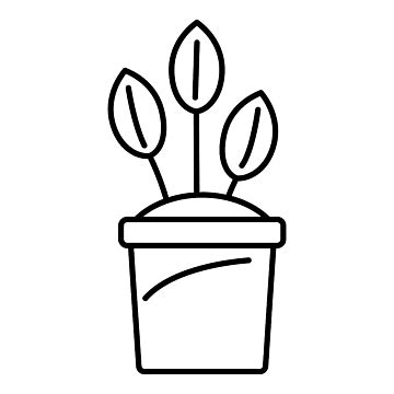 Eco Plant Pot Icon Vector Ornament Background PNG And Vector With