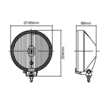 Faros Largo Alcance 190mm Sirius 76 00 Universales Varios