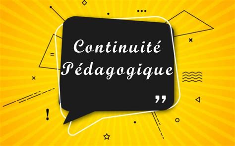 Continuité pédagogique