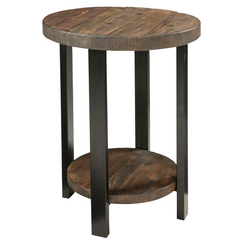 Loon Peak Somers 20 Round Reclaimed Woodmetal End Table And Reviews