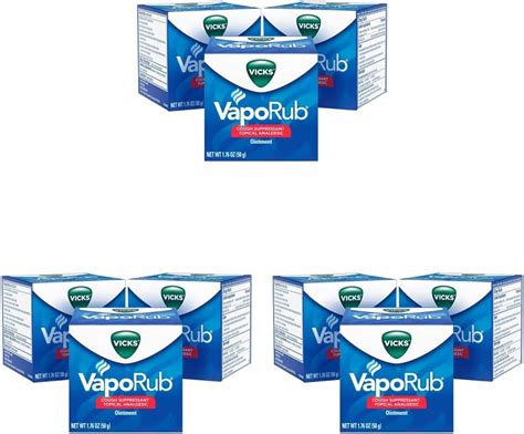 Amazon Vicks VapoRub Chest Rub Ointment Relief From Cough Cold