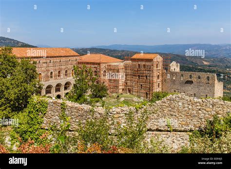 Byzantine City Of Mystras Peloponnes Greece Stock Photo Alamy