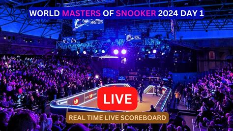 2024 World Masters Of Snooker LIVE Score UPDATE Today Day 1 Matches Mar