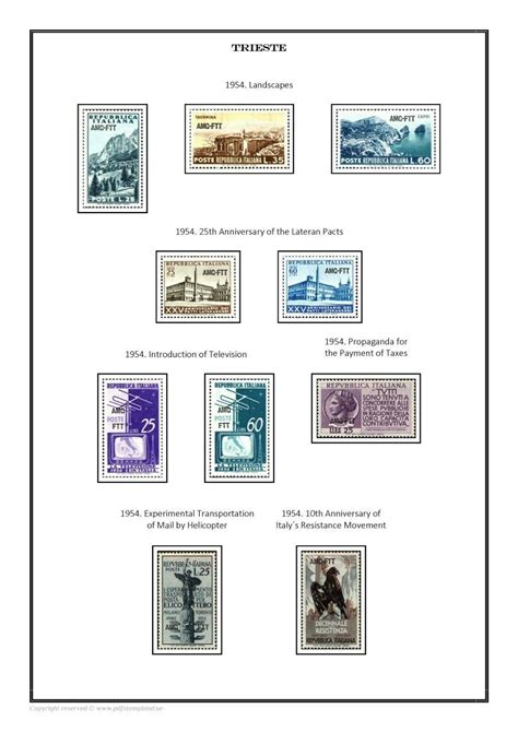 Trieste Trst Triest Zone A And B Pdf Digital Stamp