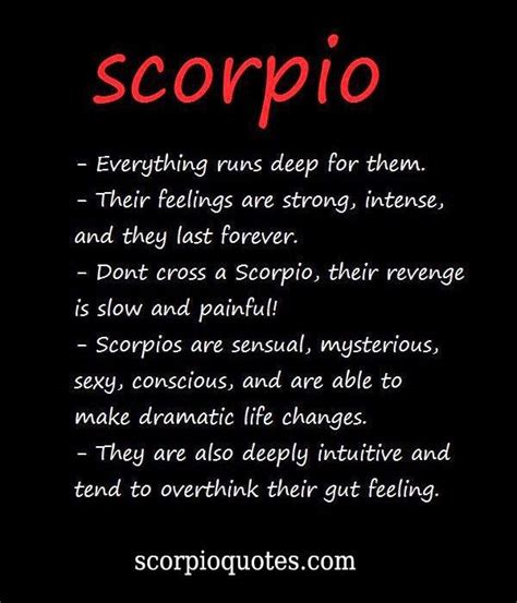 Scorpio Characteristics 003 Everything Runs Deep For Them Their