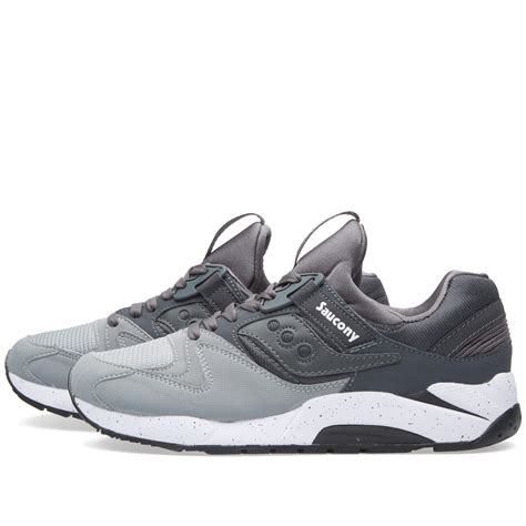 Saucony Grid 9000 Grey & Charcoal | END. (US)