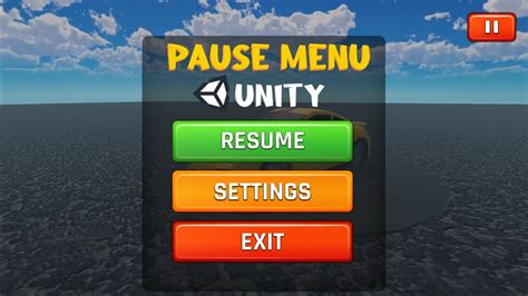 Unity Pause Game How To Make A Pause Menu In Unity Youtube