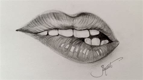 Pencil Drawing Lips - bestpencildrawing