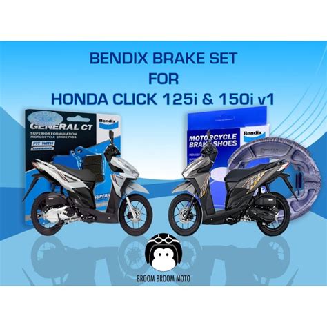 Original Authentic Bendix Brake Pads And Brake Shoes For Honda Click